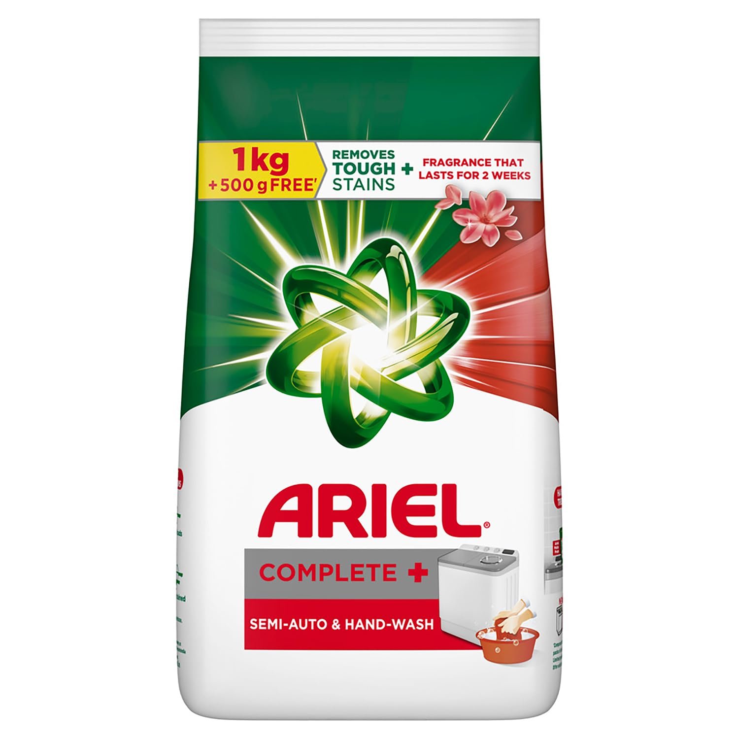 ARIEL COMPLETE+ SEMI-AUTO & HAND-WASH 1KG